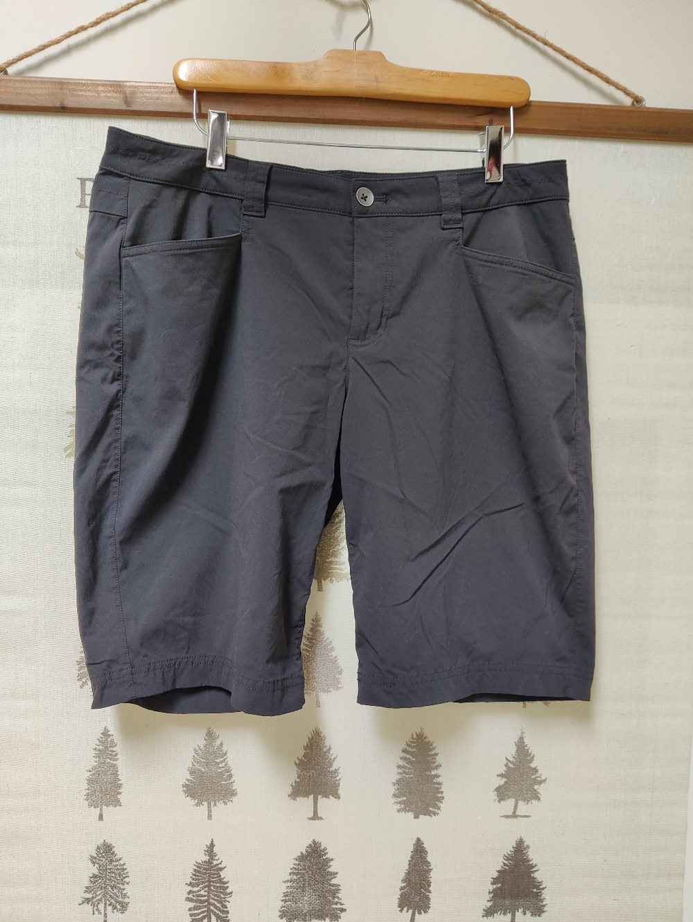 Eddie Bauer First Ascent Hiking Shorts Charcoal Gray Guide Style Women’s 12